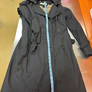 Michael Kors Women's Black Double Breasted Trench Coat size XS